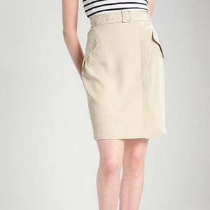Banana Republic Utilitarian Button Up Pencil Skirt w/Belt